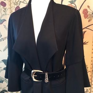 NWT Chico’s Bell Sleeve Knit Black Blazer Jacket